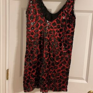 Sequined party dress from Zara.